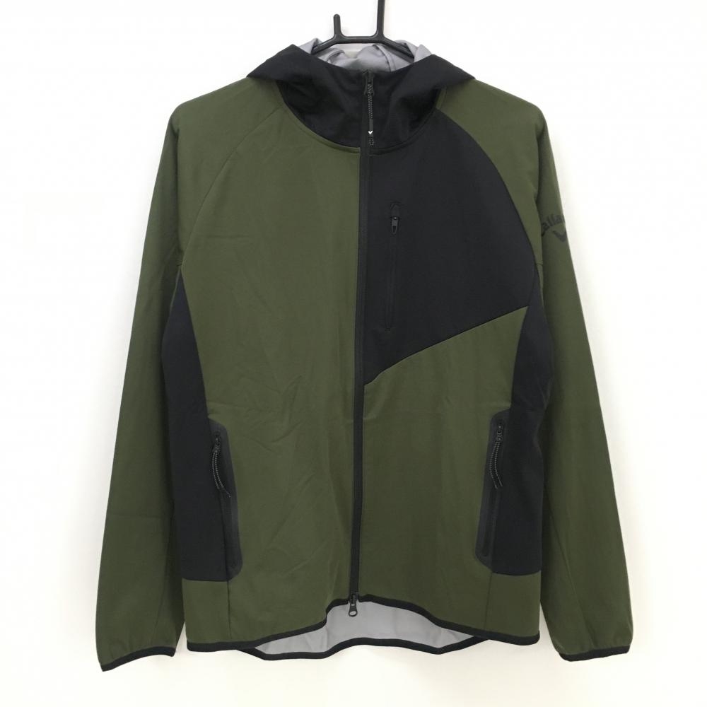 【美品】キャロウェイ ゴルフウェア 2way カーキ ダウンジャケット 3L Callaway（キャロウェイ） 【新品】キャロウェイ 2WAYダウンジャケット