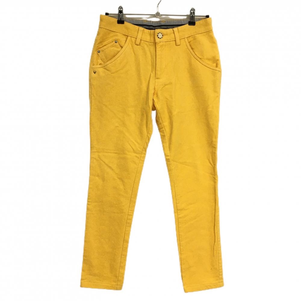 キャロウェイ パンツ イエロー 無地 表微起毛 ストレッチ メンズ S ゴルフウェア Callaway