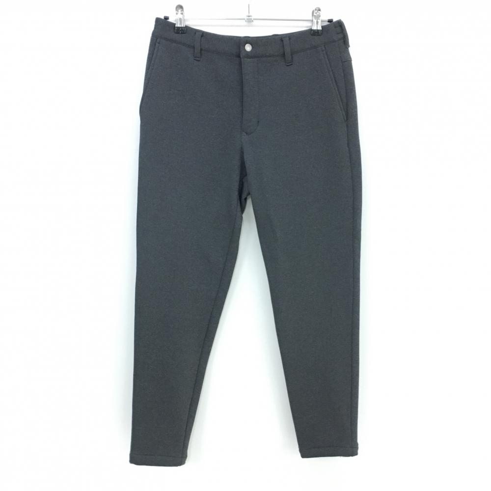 【超美品】ジェイリンドバーグ パンツ ダークグレー 裏起毛 ストレッチ 後ろウエストゴム＆調節紐 メンズ 82 ゴルフウェア J．LINDEBERG