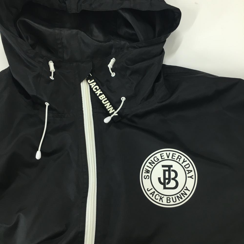 JACK BUNNY ジャックバニー ゴルフウェア ジップパーカー 美品】ジャックバニー ツインスニード 白×オレンジ ジップパーカー