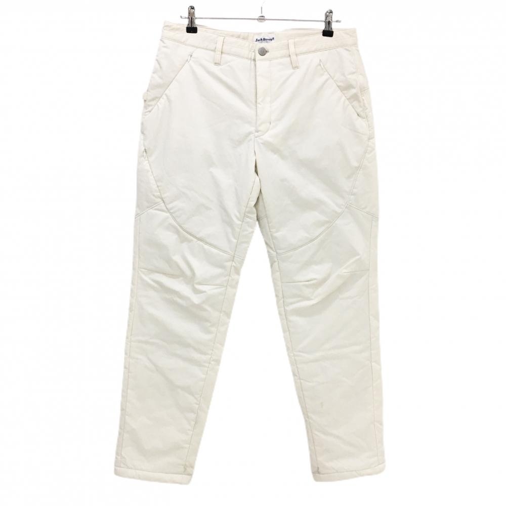ジャックバニー 中綿パンツ アイボリー バックロゴ 蓄熱裏地 メンズ 5(L) ゴルフウェア Jack Bunny