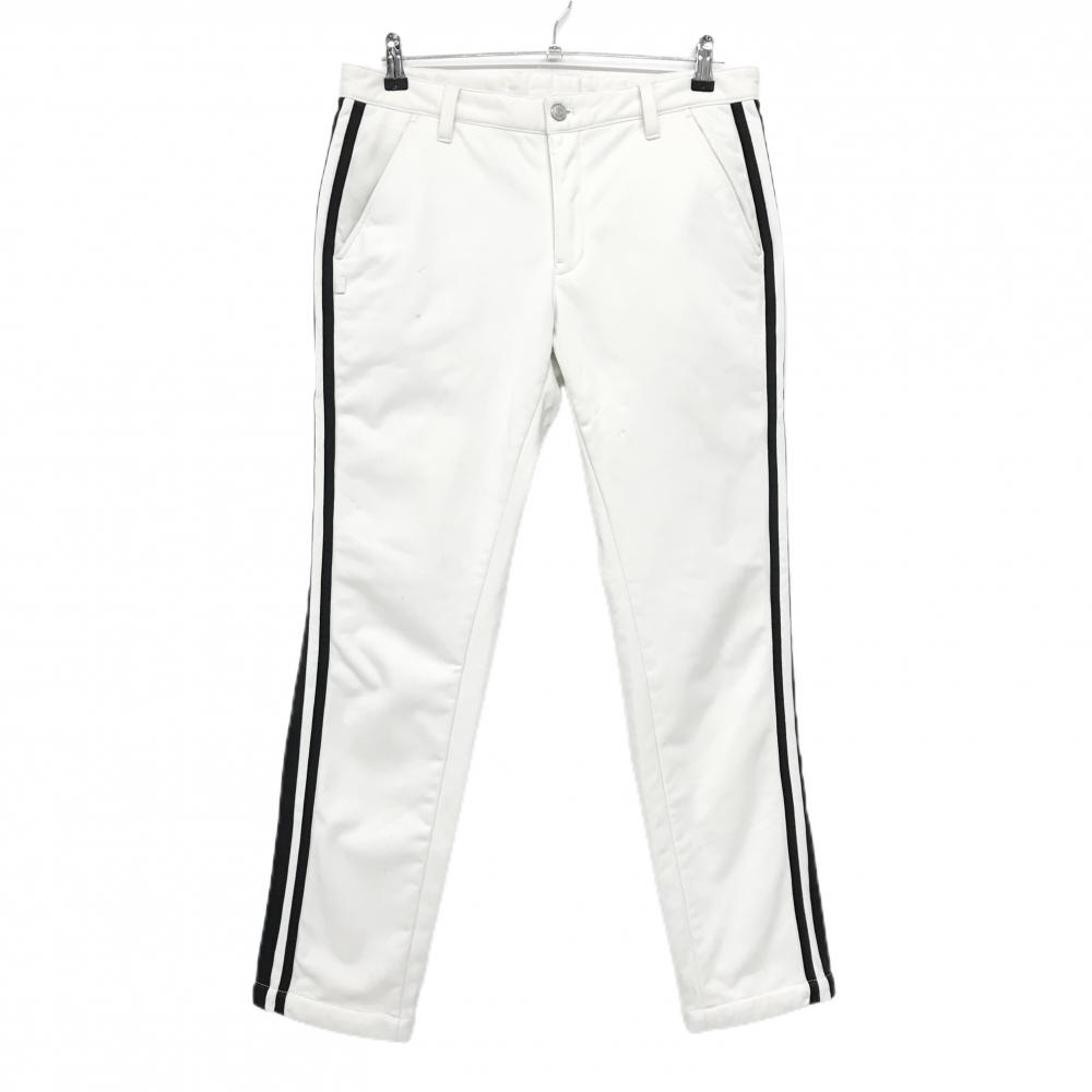 ジャックバニー パンツ 白×黒 サイド2ライン 裏起毛  メンズ 5(L) ゴルフウェア Jack Bunny