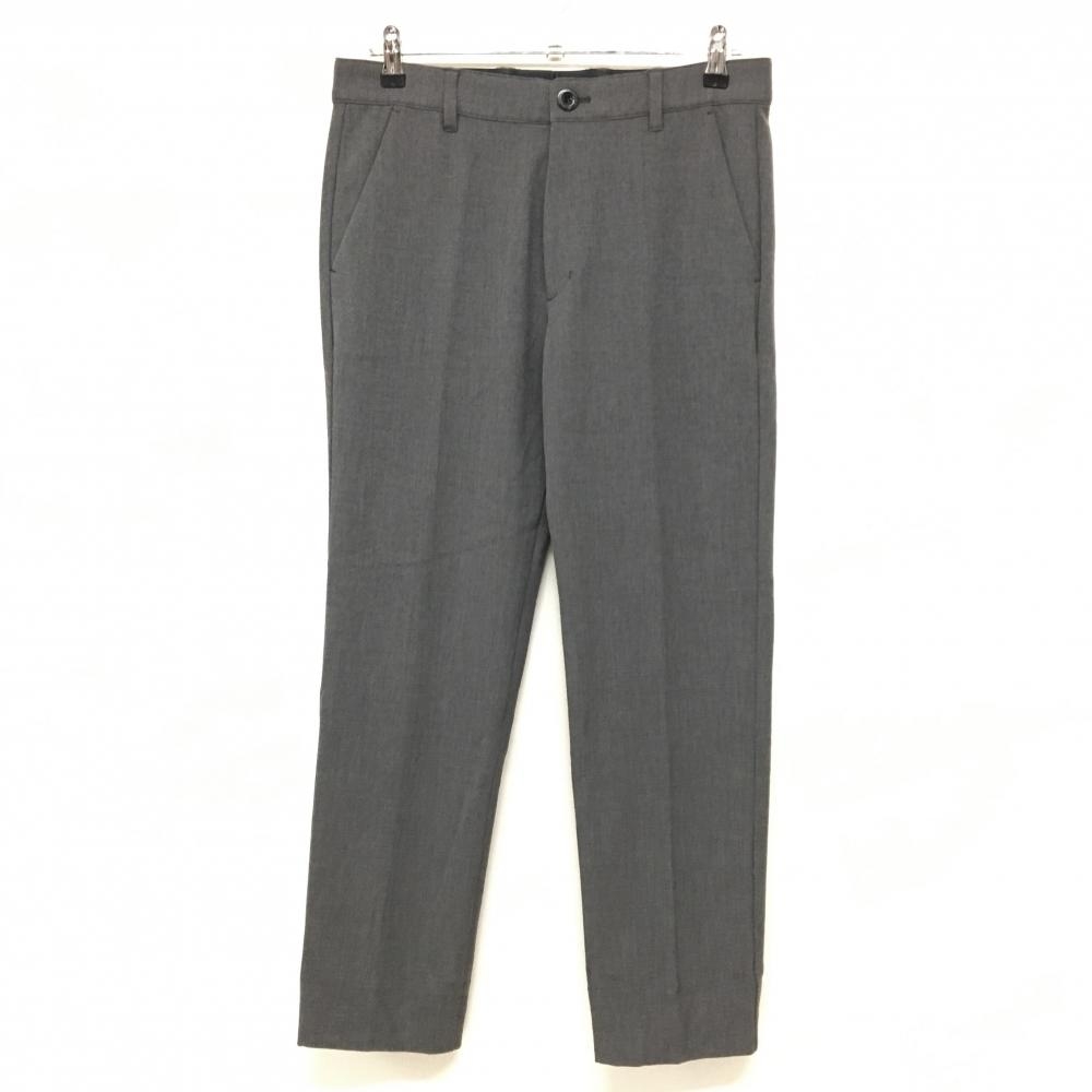 【超美品】ゾーイ パンツ グレー 裏微起毛 ストレッチ ウエスト内側ゴム 無地 メンズ 82 ゴルフウェア ZOY