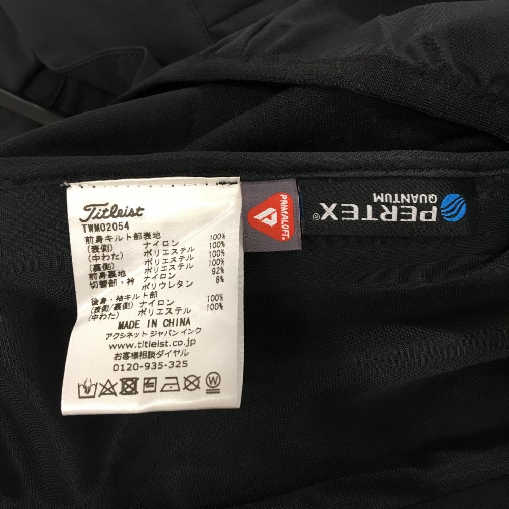 Titleist中綿ジャケットLL黒新品 Titleist 中綿ジャケット 黒 LL人気 商品 通販
