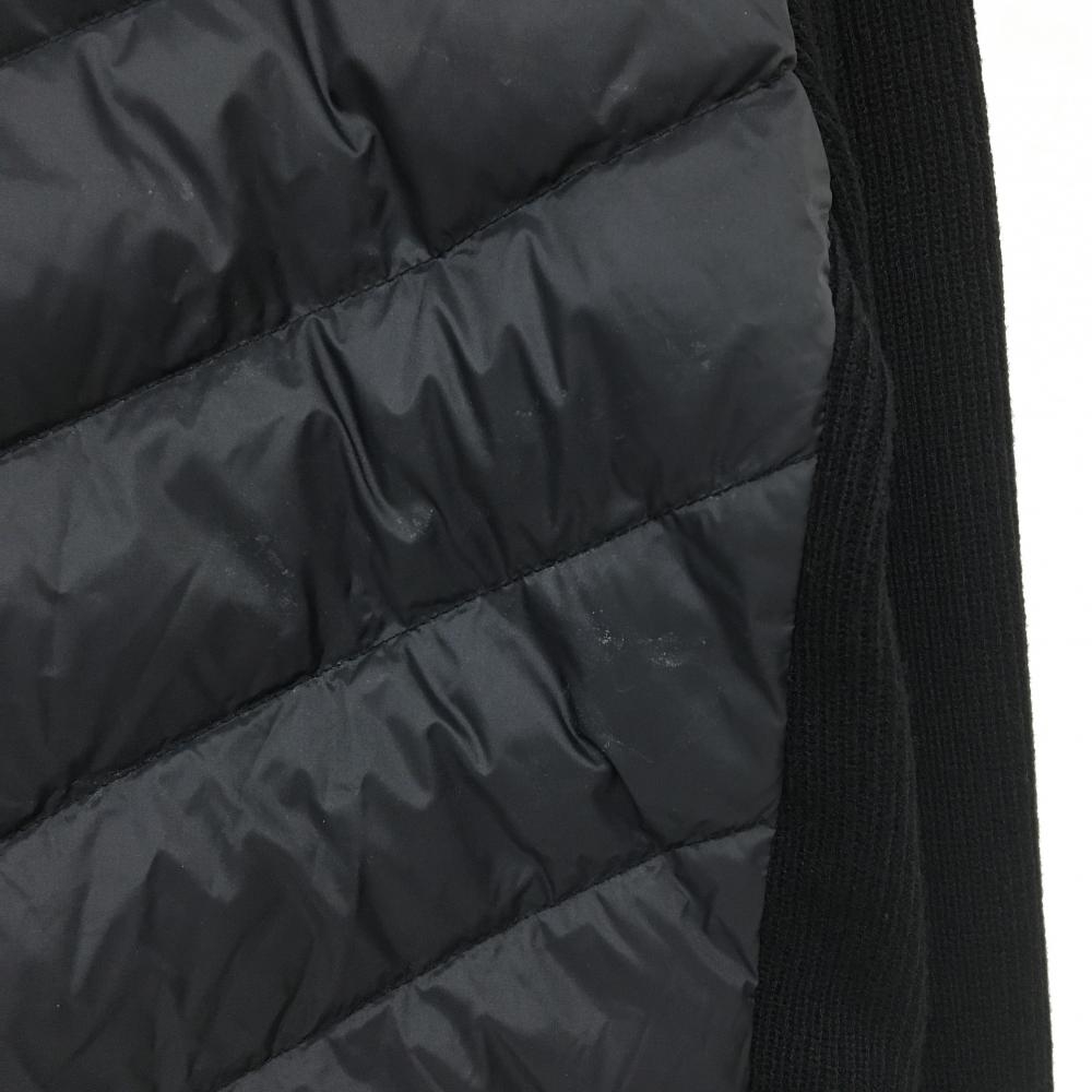 タイトリスト 切替中綿ジャケット 黒 ネック・袖ニット ダブルジップ