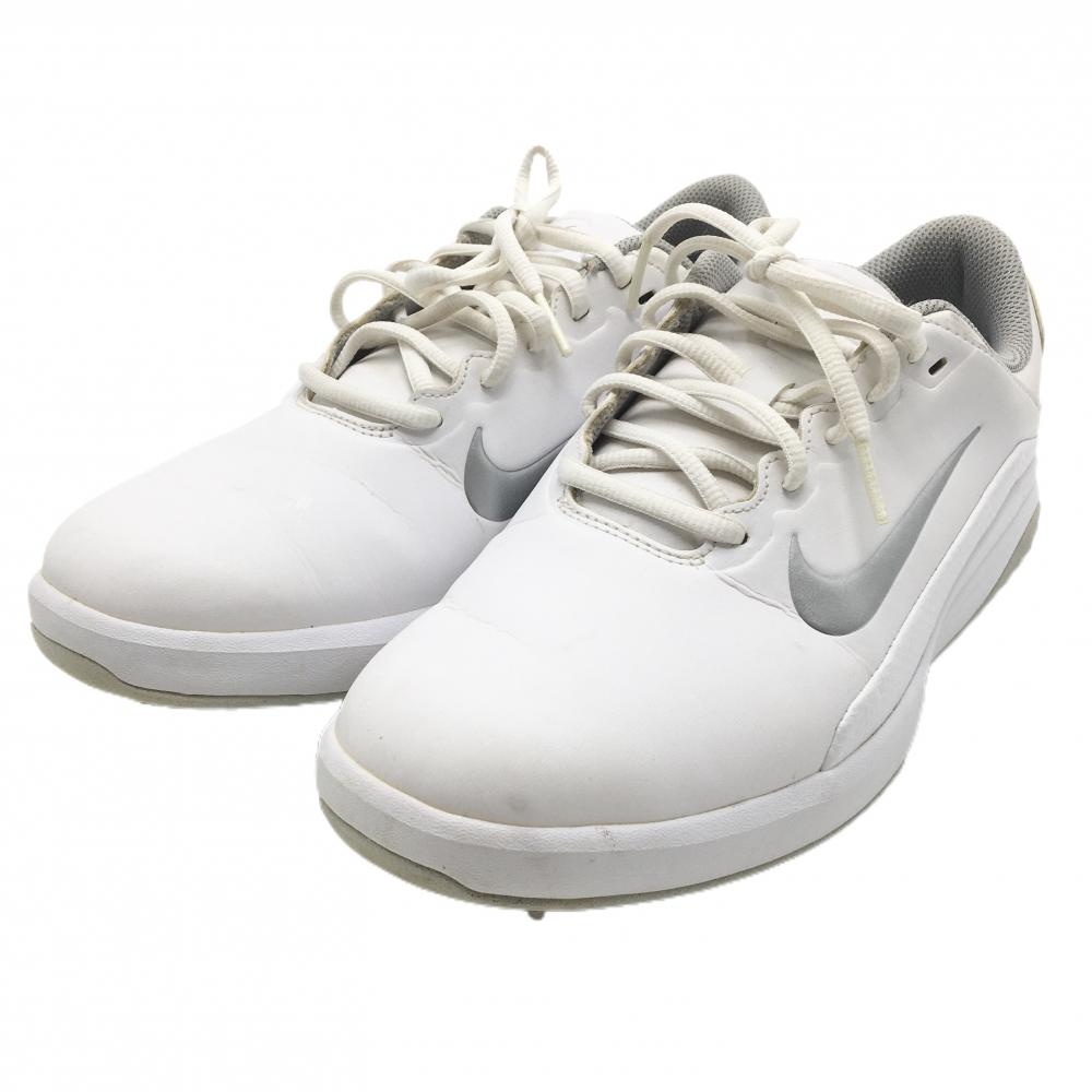 ナイキ ゴルフシューズ 白×シルバー スパイクレス AQ2301-100 ヴェイパー  メンズ 26.0 ゴルフウェア NIKE