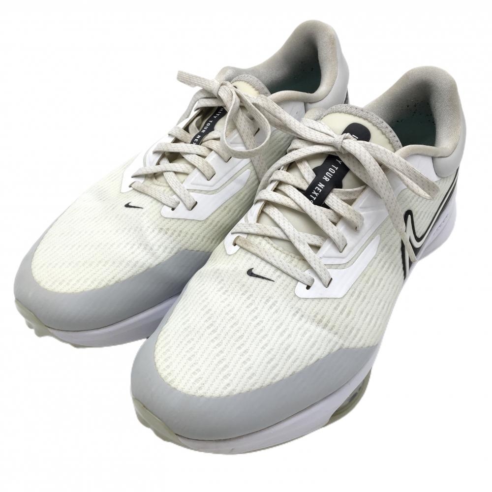 ナイキ ゴルフシューズ 白×黒 DM8446-105 スパイクレス  メンズ 27.0 ゴルフウェア NIKE