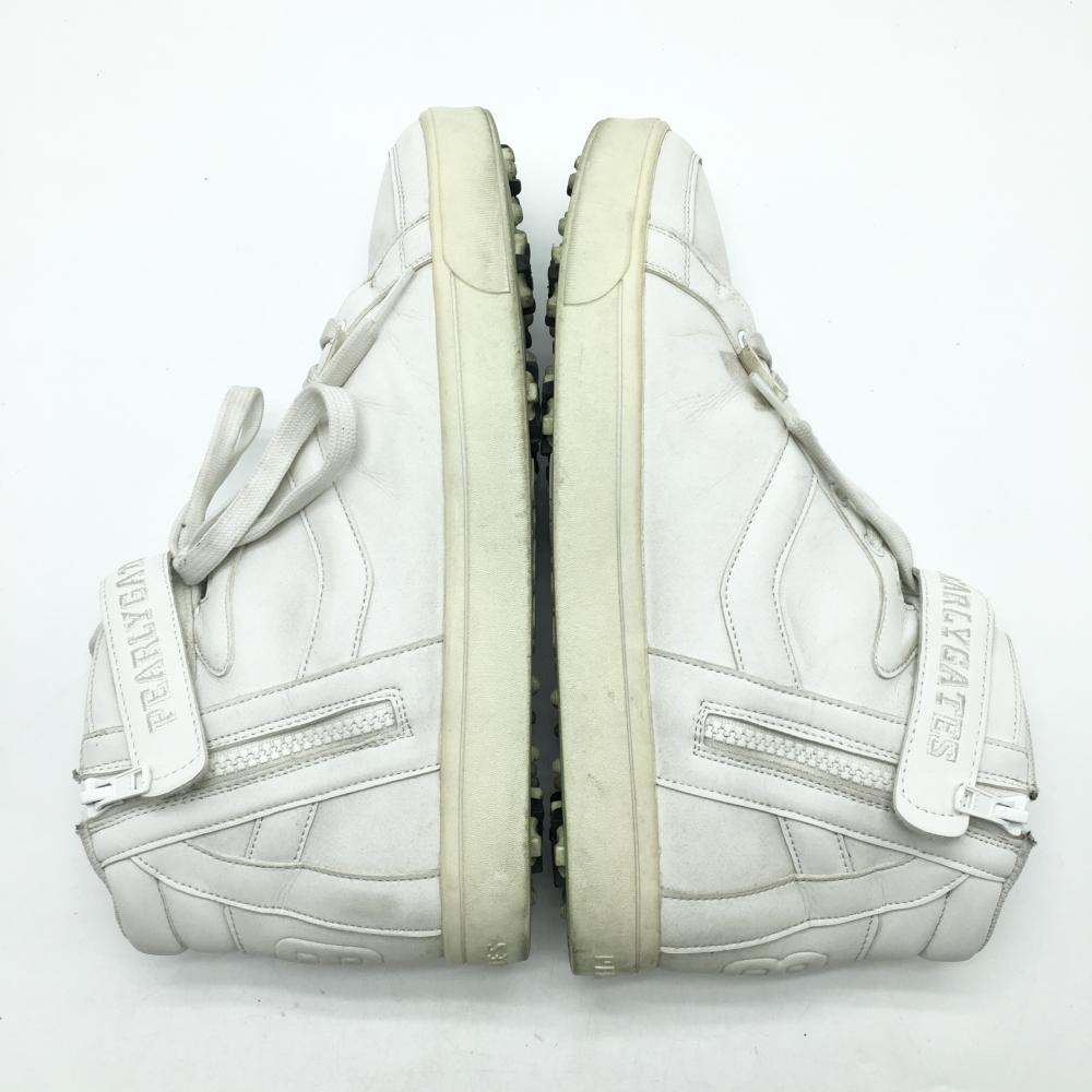 パーリーゲイツ ハイカットゴルフシューズ 白 053-1992301 メンズ 27.0