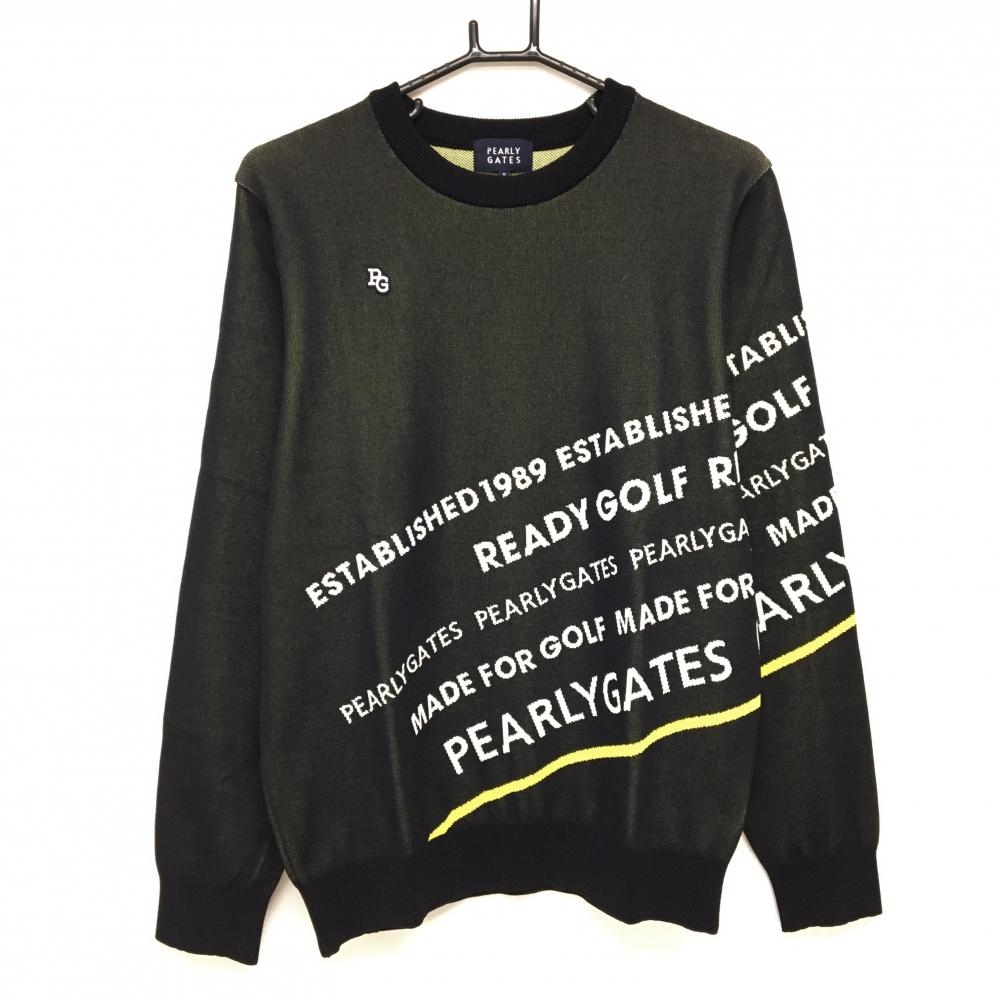 美品　近年　パーリーゲイツ　ニットジャケット　パーカー　切替　ロゴ パーリーゲイツ 切替ニットジップパーカー ネイビー×レッド 裾ロゴ