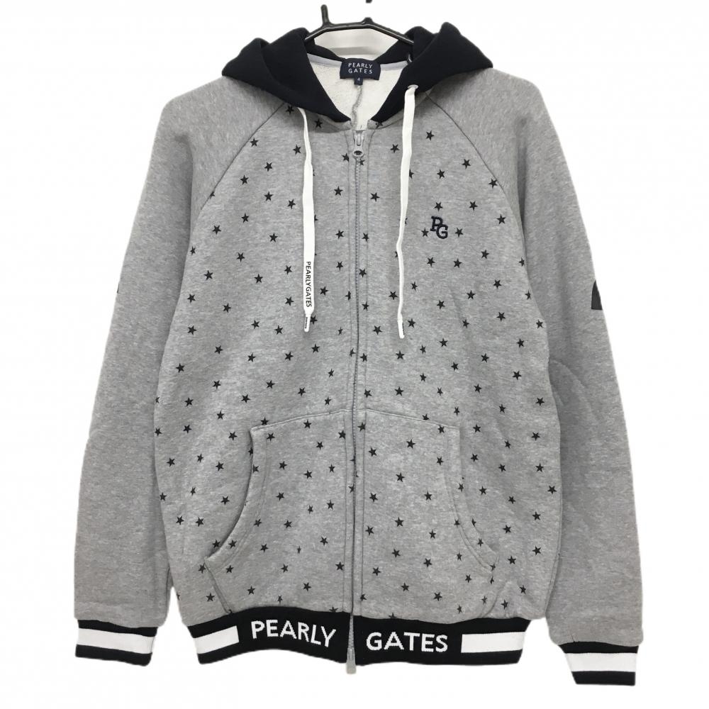 美品☆パーリーゲイツ クルーネックスウェット どうしちゃったPG 濃紺