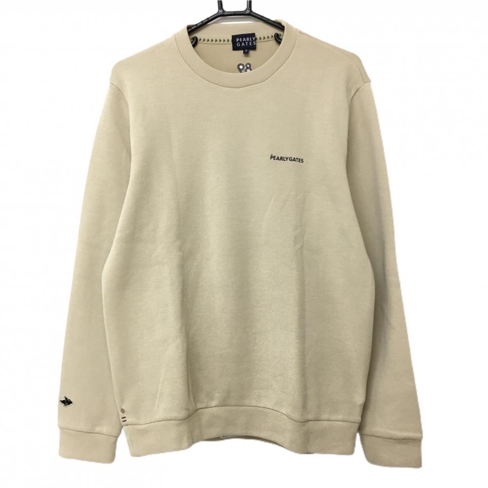 値下げしました！ 新品　パーリーゲイツ　トレーナーMサイズ PEARLY GATES 【新品】パーリーゲイツ トレーナー 白 肩ロゴ黒 日本製