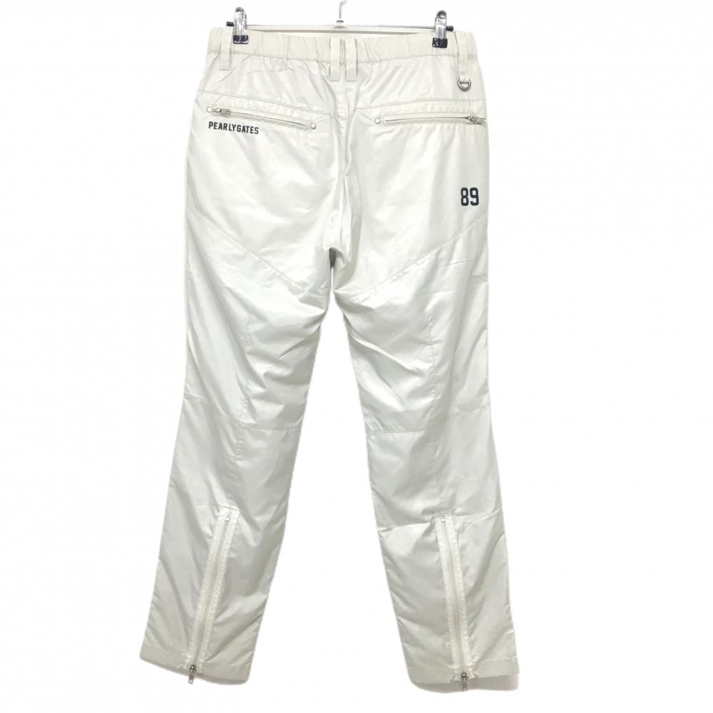 パーリーゲイツ パンツ アイボリー 蓄熱裏地 裾ジップ メンズ 6(XL