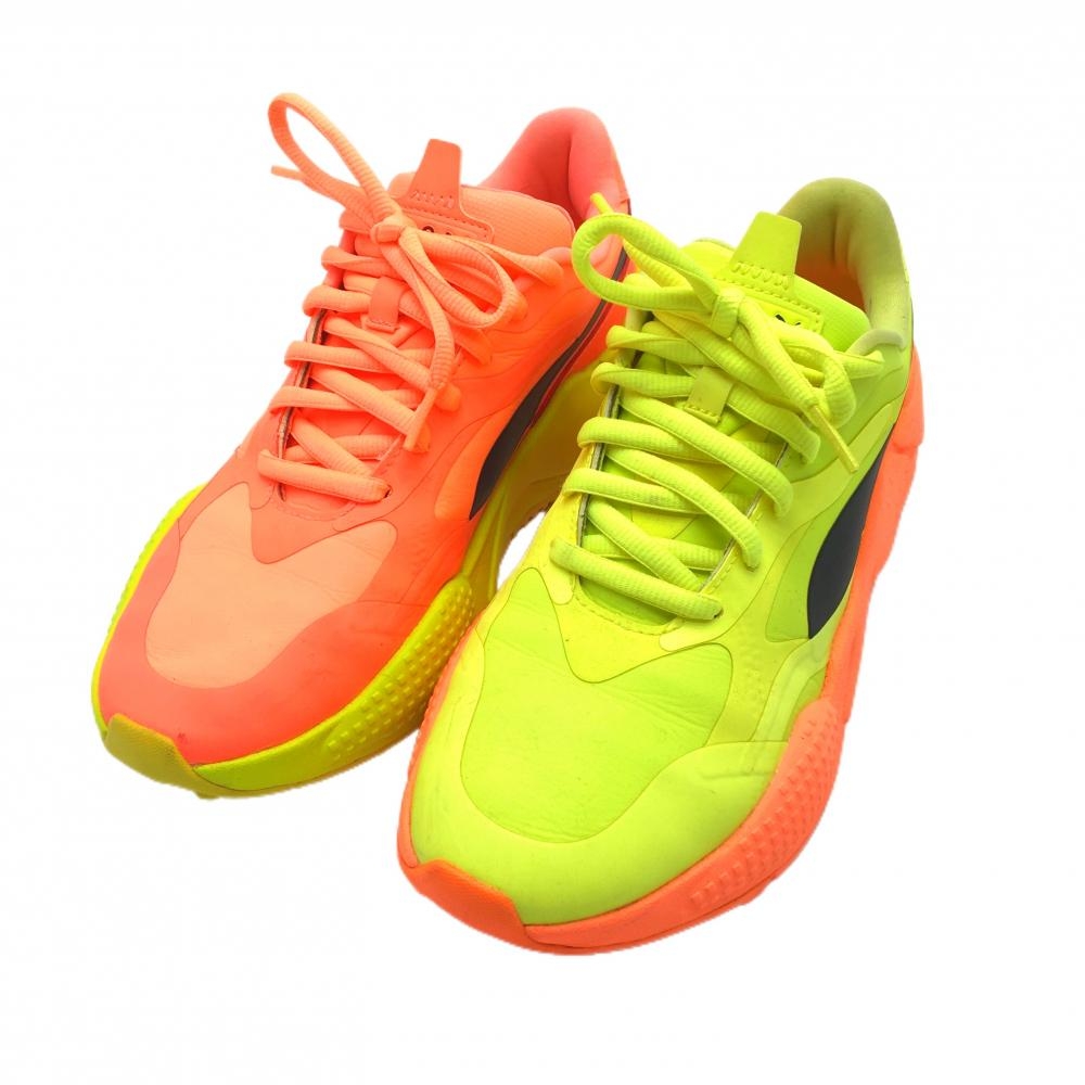 プーマ ゴルフシューズ イエロー系×ピンク系 194081-01RS-G OSG スパイクレス メンズ 27.0 ゴルフウェア PUMA