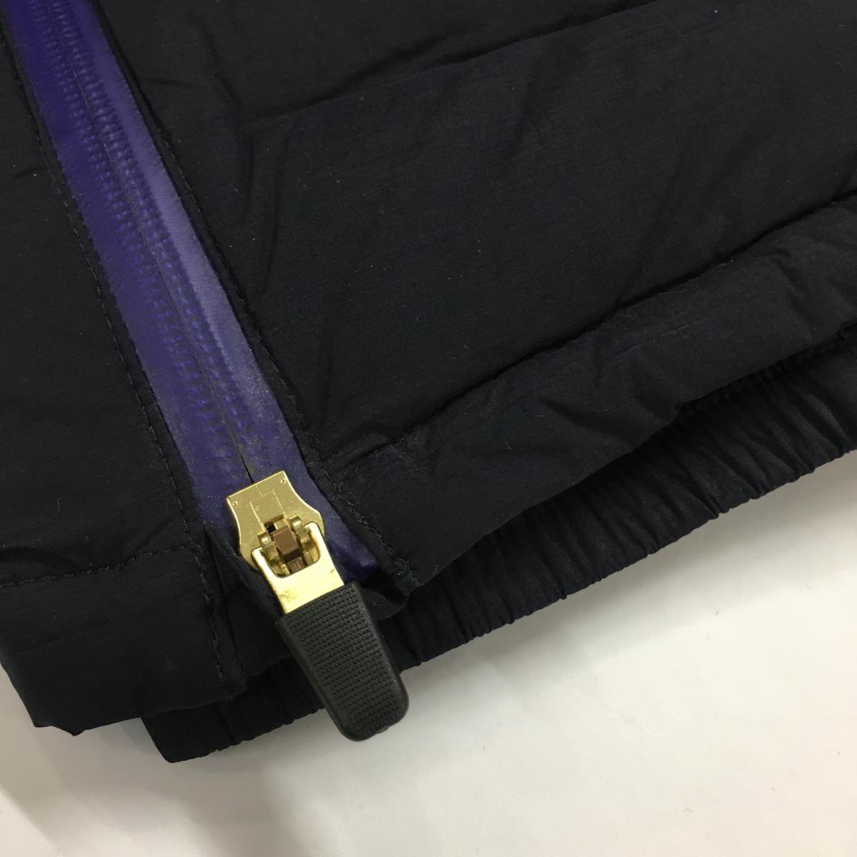 美品】マークアンドロナ ダウンパンツ ネイビー×ブルーパープル系 裾