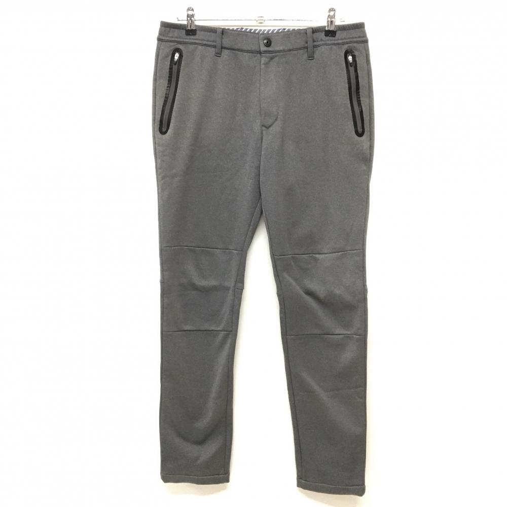 マスターバニー パンツ 杢ダークグレー 裏起毛 ウエストゴム メンズ 6(XL) ゴルフウェア MASTER BUNNY EDITION