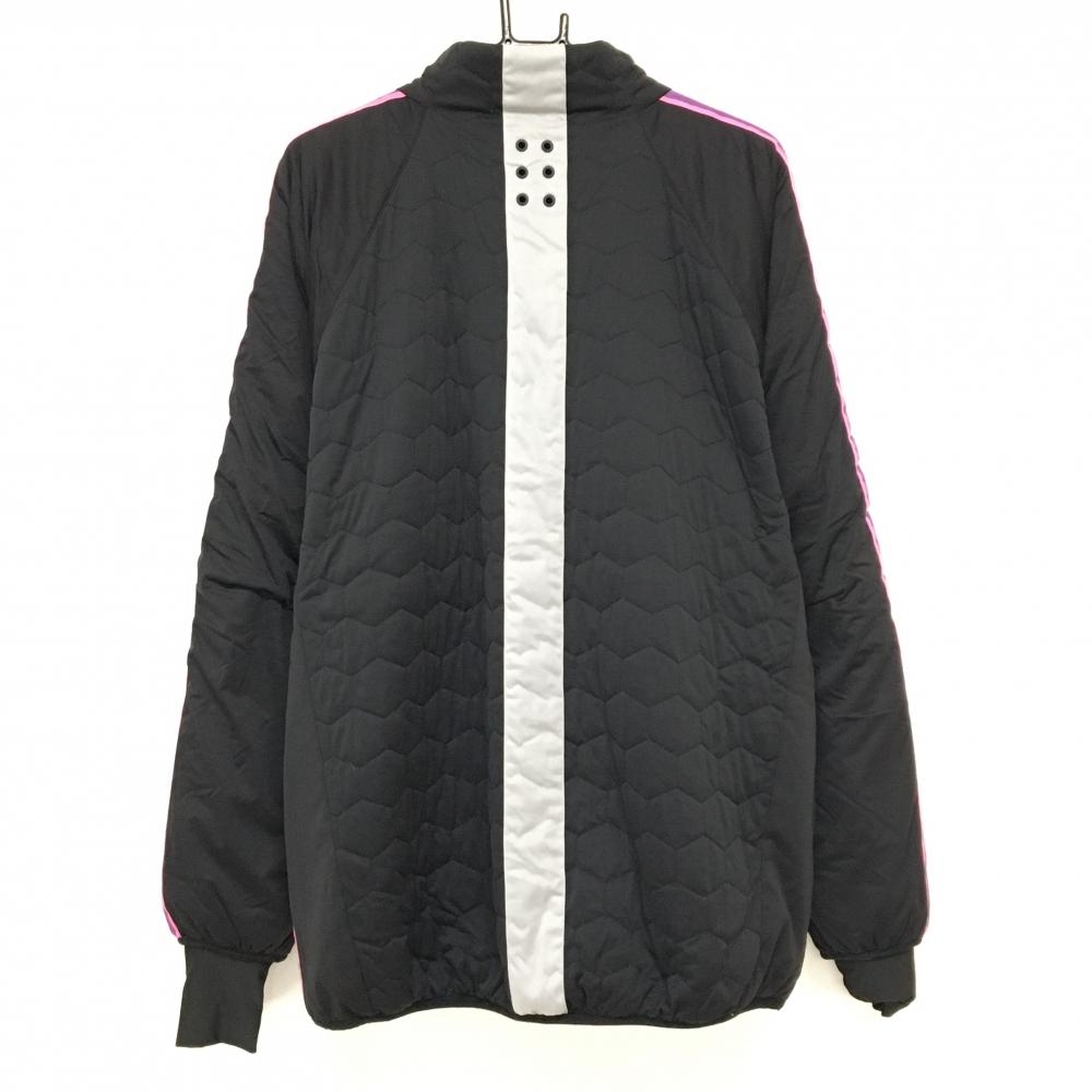 ラッセルノ　ゴルフジャケット 超美品】ラッセルノ 中綿ジャケット 黒 身頃ハニカム柄キルティング