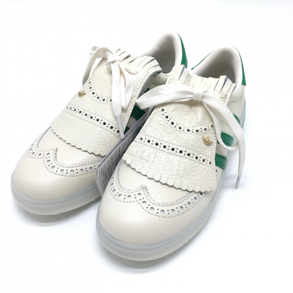 【新品】アディダス ゴルフシューズ 白系×グリーン IH8436 COURSECUP SPIKELESS  レディース 23.0 ゴルフウェア 2024年モデル adidas