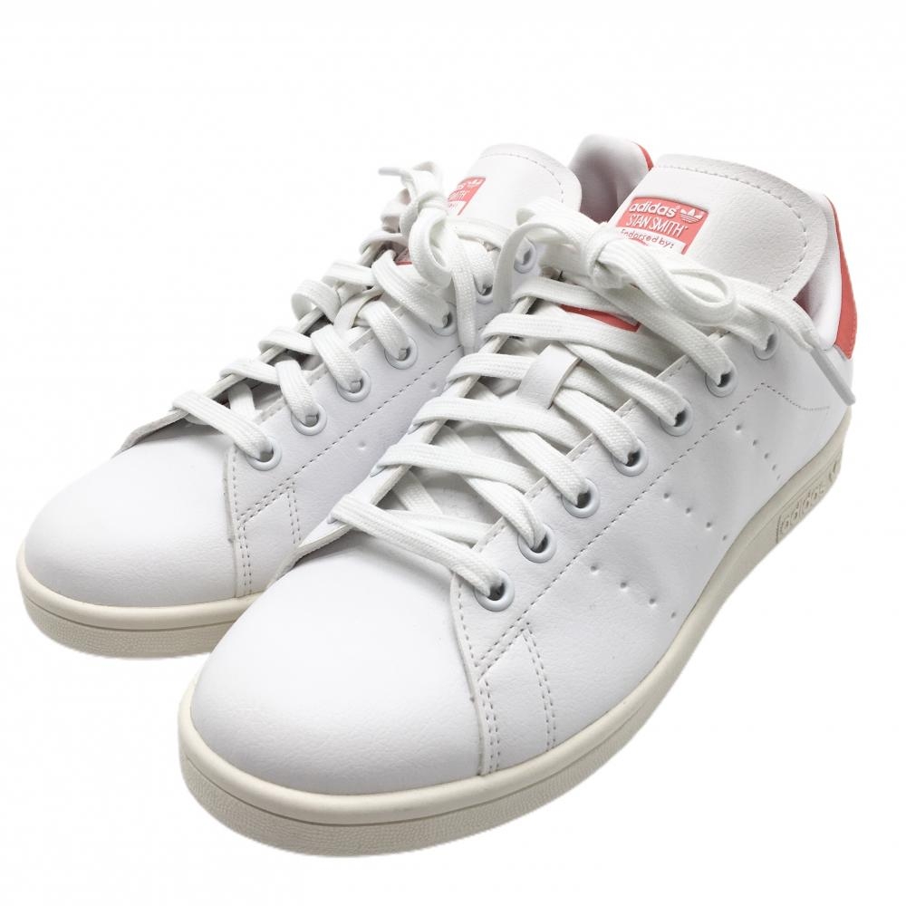 【超美品】アディダス ゴルフシューズ 白×ピンク 8685 スタンスミスゴルフ レディース 24.5 ゴルフウェア 2023年モデル adidas