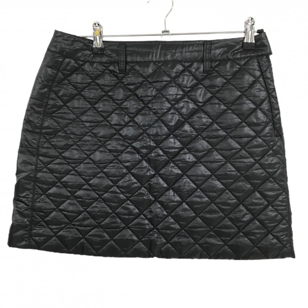 【美品】アディダス 中綿スカート 黒 キルティング 薄手 レディース L ゴルフウェア adidas