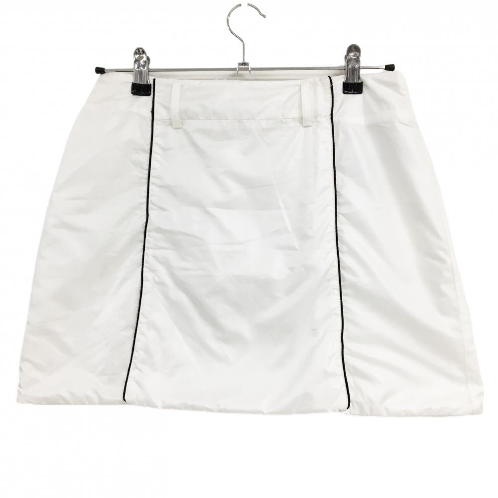 アディダス 中綿スカート 白 フロントジップ レディース M/M ゴルフウェア adidas