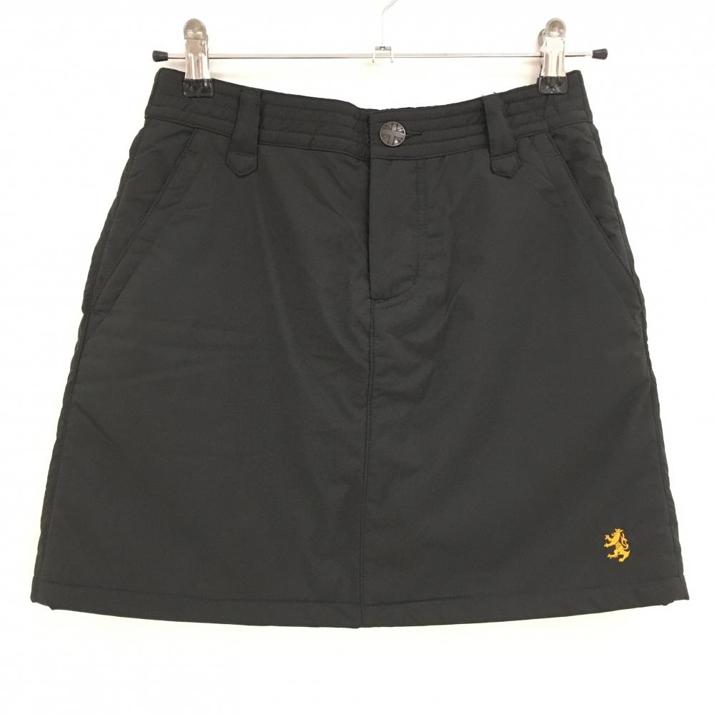 【美品】アドミラル 中綿スカート 黒 ロゴ刺しゅう 裾裏薄汚れ レディース M ゴルフウェア Admiral