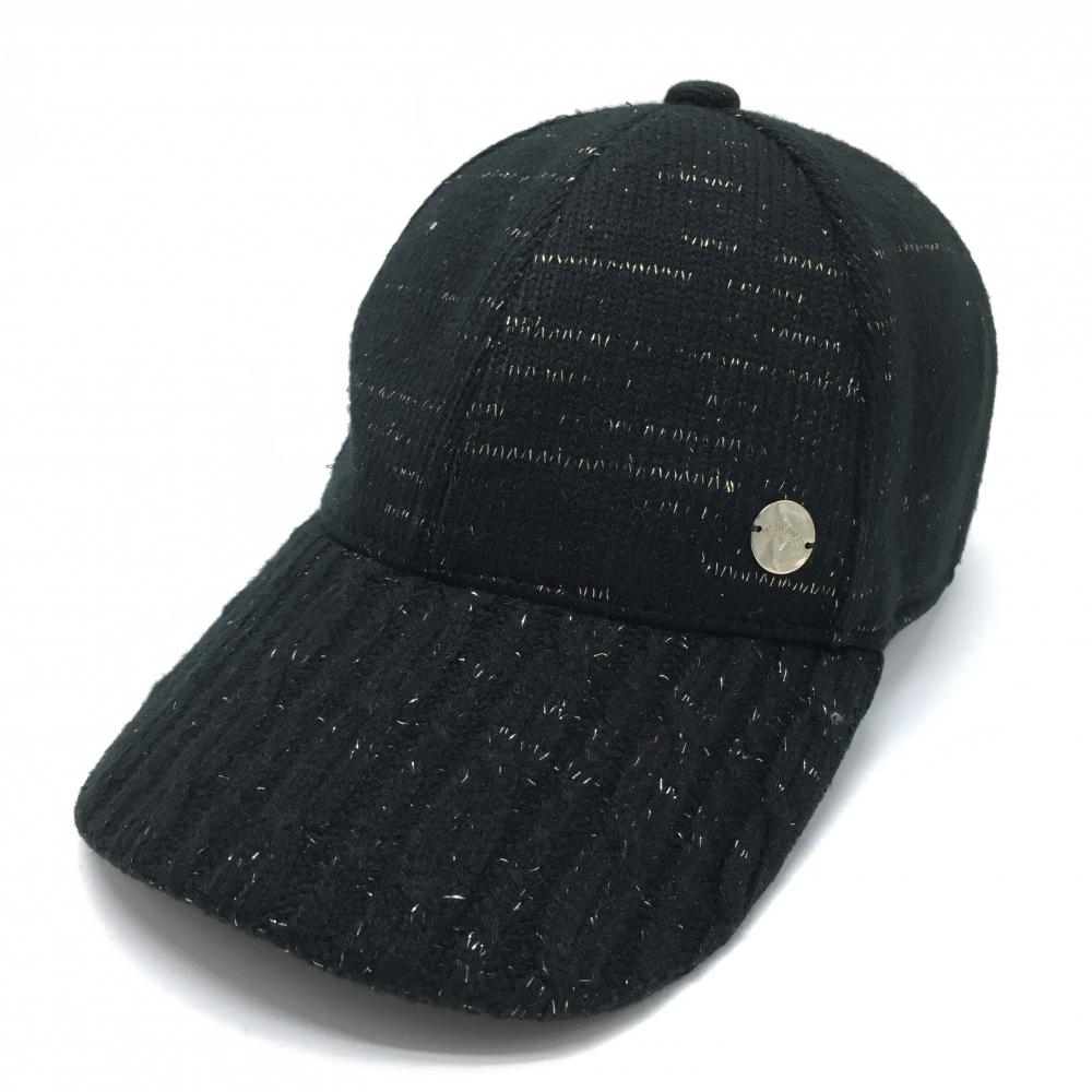 美品 MARK&LONA 縮絨ウール 総柄クルーネックニット 36 日本製 マーク