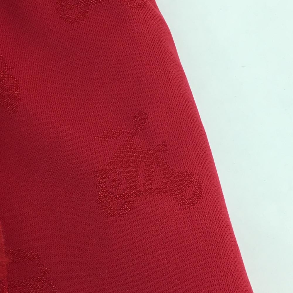 超美品】キャロウェイ フード付きファーベスト レッド×白 ロゴ