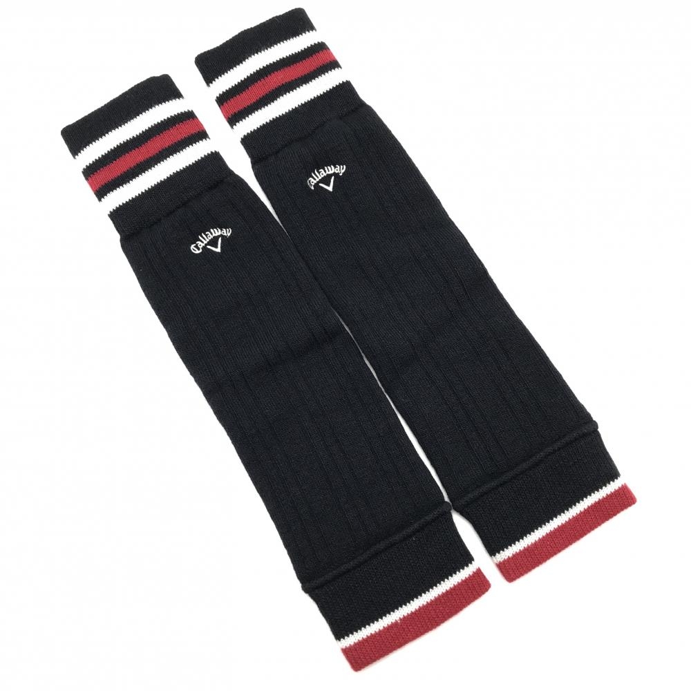 【超美品】キャロウェイ ニットレッグウォーマー ダークネイビー  レディース  ゴルフウェア Callaway