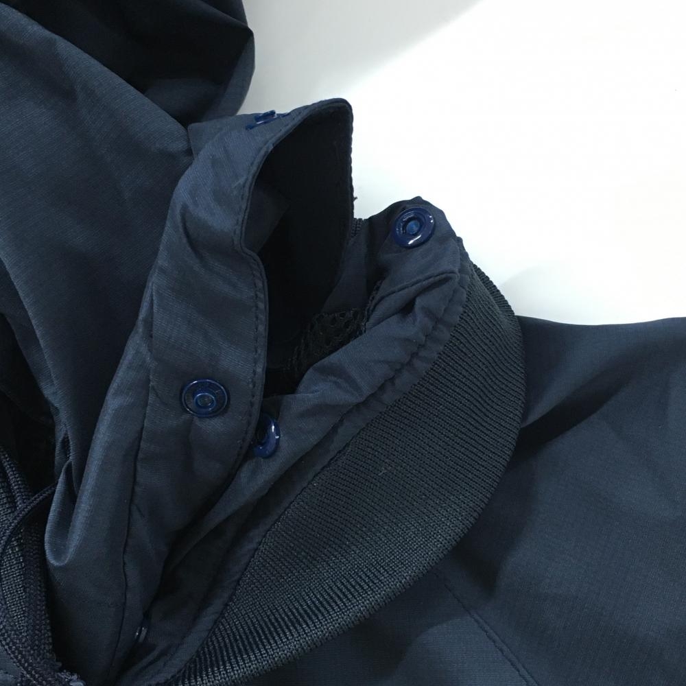 美品】ジャックバニー 4WAYフード付ブルゾン 黒×ネイビー×白 裏