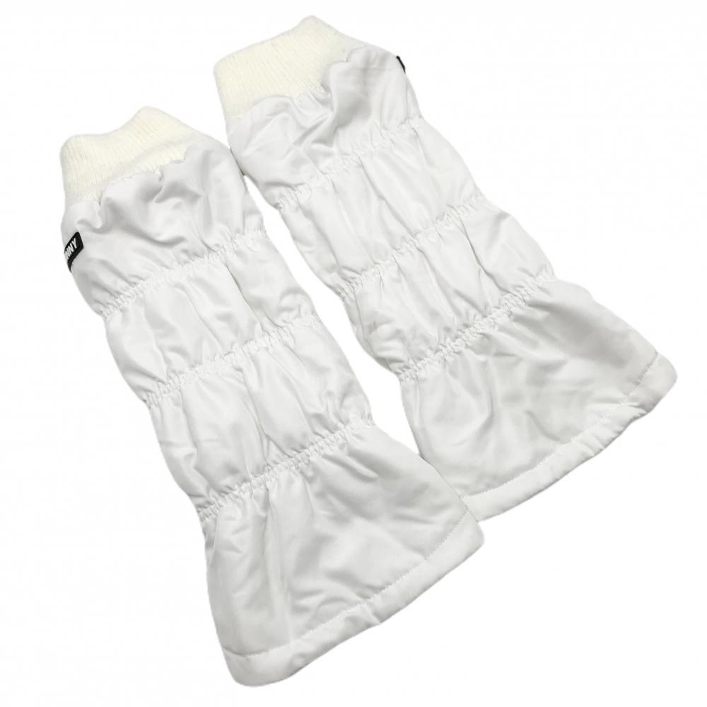 【美品】ジャックバニー レッグウォーマー 白 裏フリース レディース  ゴルフウェア 2024年モデル Jack Bunny