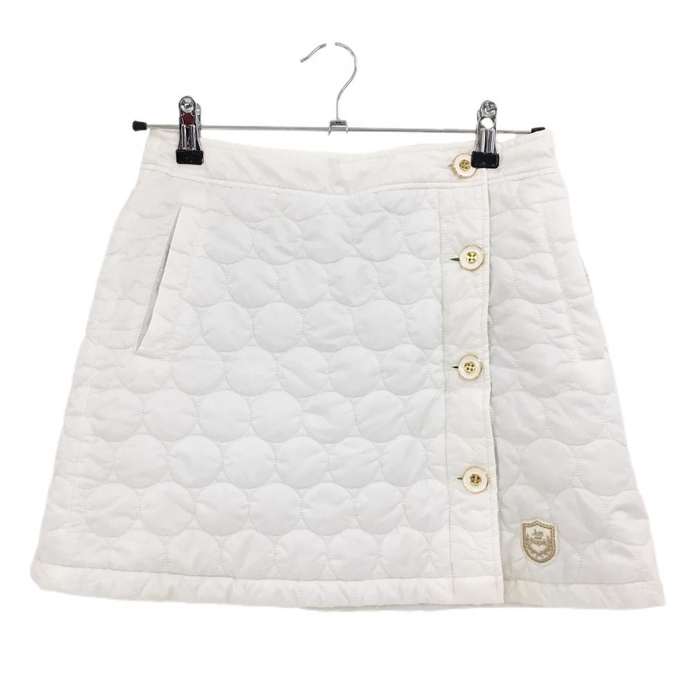 ジュンアンドロペ 中綿スカート 白 蓄熱裏地  レディース M ゴルフウェア JUN＆ROPE