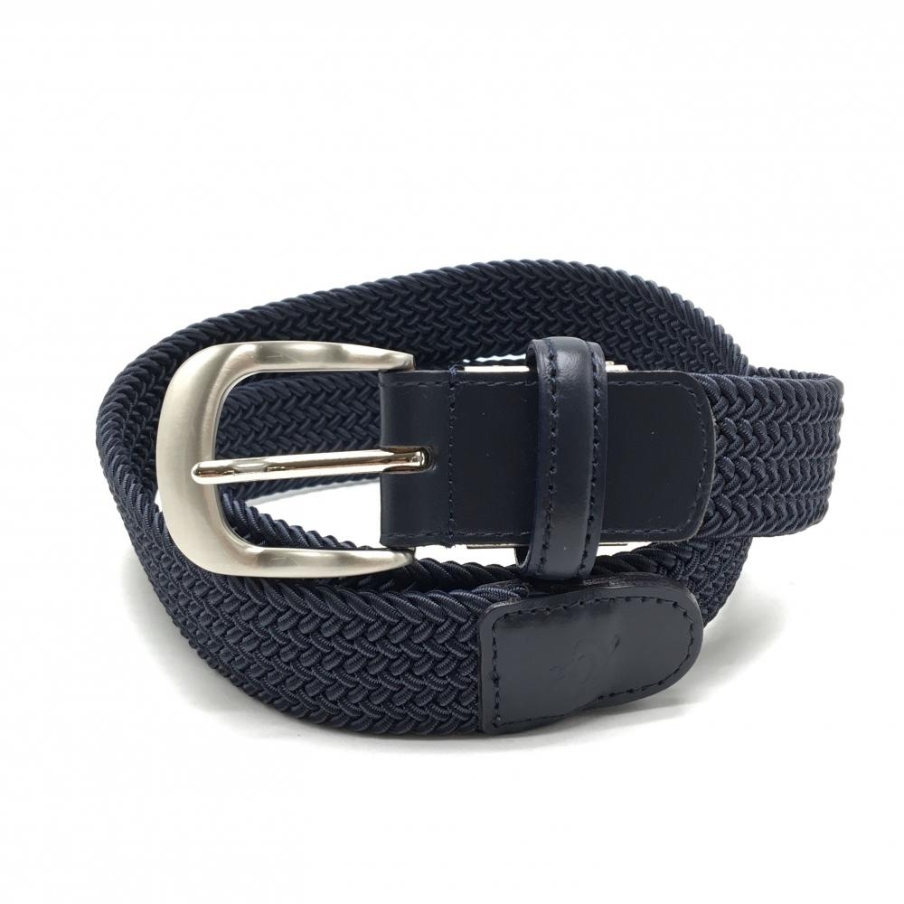 【超美品】ゾーイ メッシュベルト ネイビー 編み込み シルバーバックル  レディース  ゴルフウェア ZOY