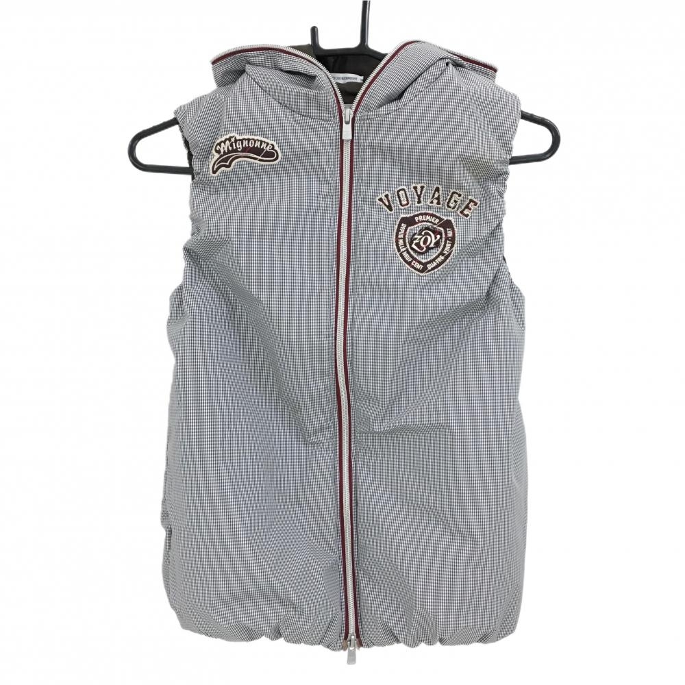 フィラゴルフ】ボアベスト 5Lサイズ ネイビー フルジップ ロゴワッペン