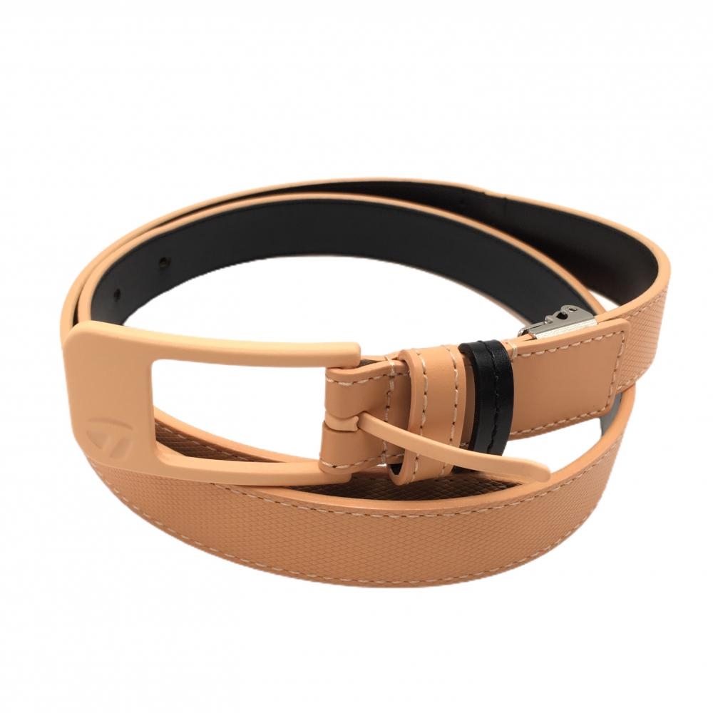 【美品】テーラーメイド ベルト オレンジ 無地 レディース  ゴルフウェア TaylorMade