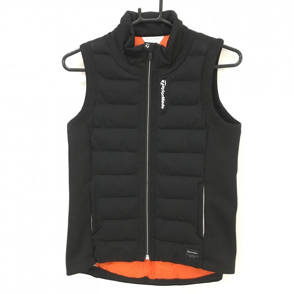 TaylorMade 中綿ベスト テーラーメイド 中綿ベスト 黒 ロゴプリント レディース M ゴルフ