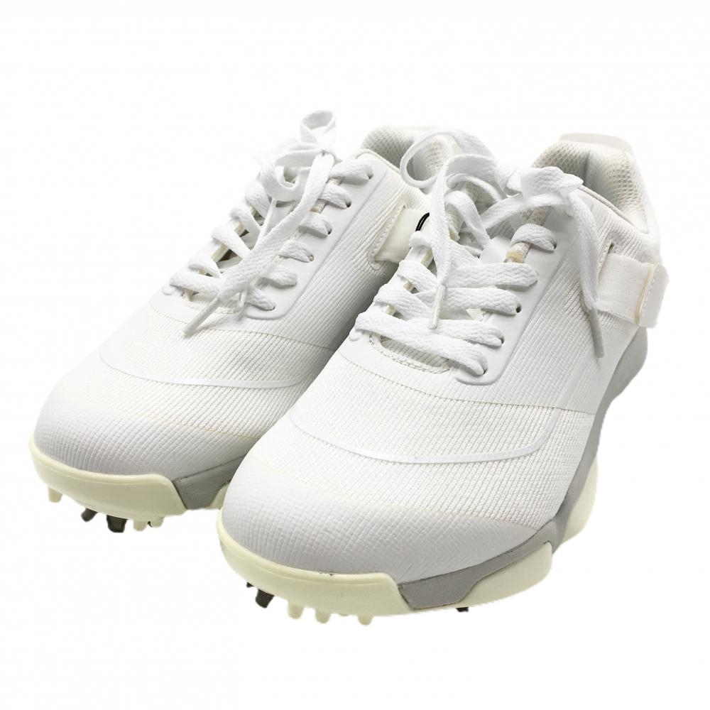 【新品】デサント ゴルフシューズ 白 DQ1TJA01 BMZインソール スパイクレス 底面黄変 レディース 24.0 ゴルフウェア DESCENTE
