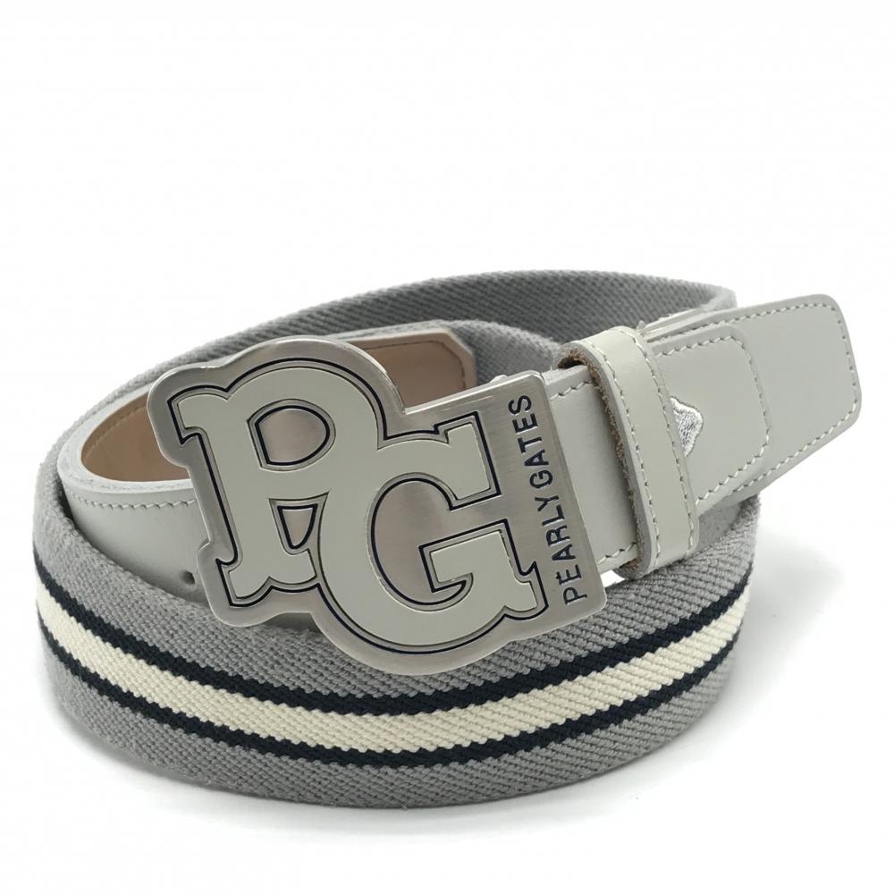 パーリーゲイツ グレー ベルト パーリーゲイツ トップ式ベルト グレー ロゴ レディース ゴルフ