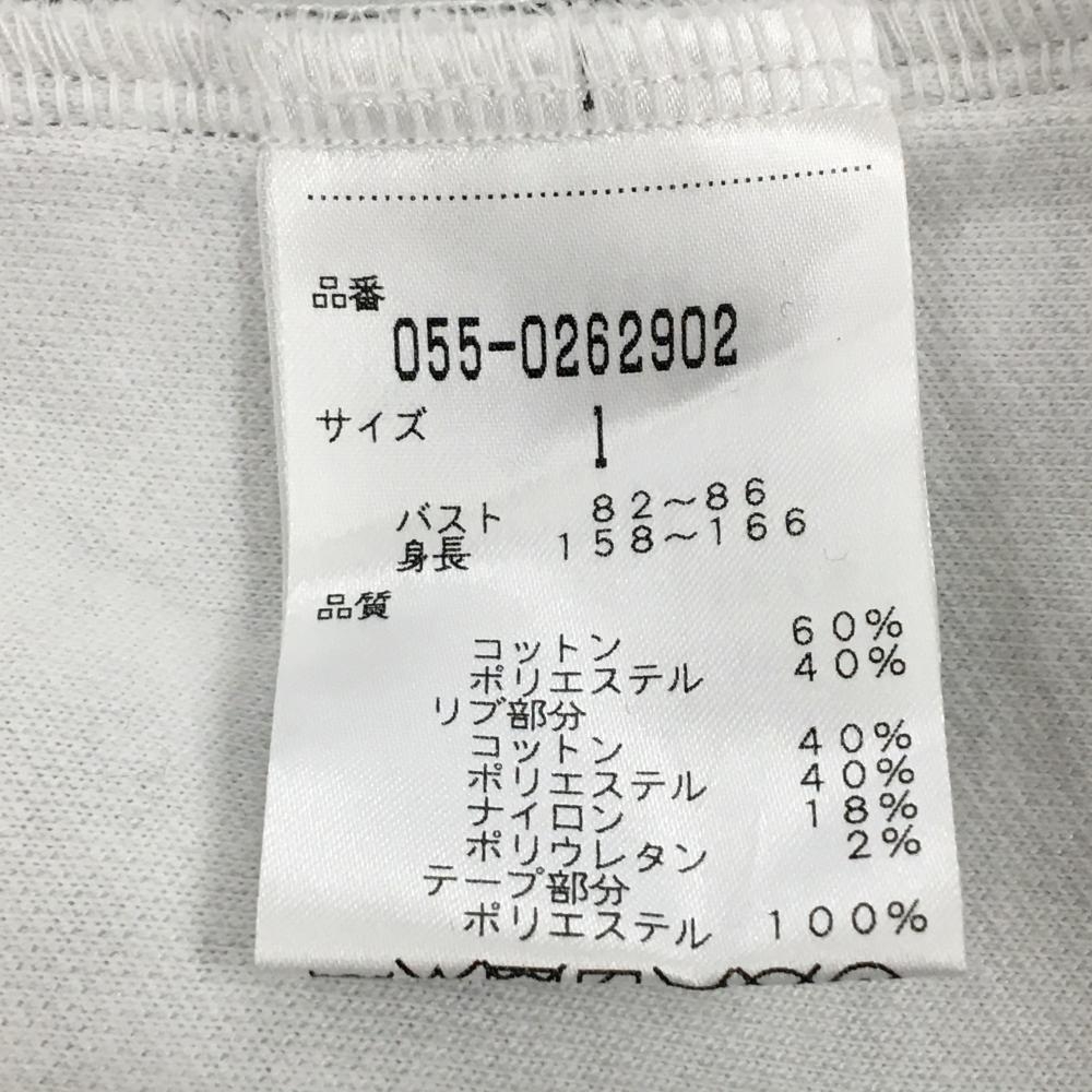 美品】パーリーゲイツ ジップパーカー 黒×白 グレンチェック調