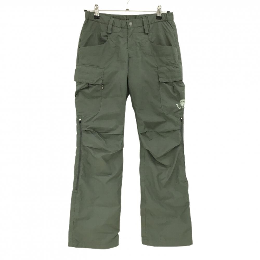 パーリーゲイツ パンツ ライトカーキ 蓄熱裏地 複数ポケット 裾ドローコード レディース 0(S) ゴルフウェア PEARLY GATES