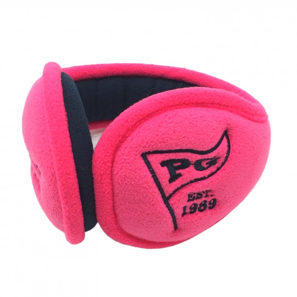 【美品】パーリーゲイツ イヤーマフ ピンク フェイクファー 耳当て レディース  ゴルフウェア PEARLY GATES