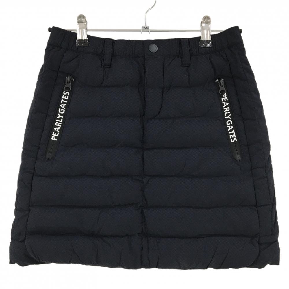 パーリーゲイツ 中綿スカート ネイビー ポケット口ロゴファスナー  レディース 0(S) ゴルフウェア PEARLY GATES