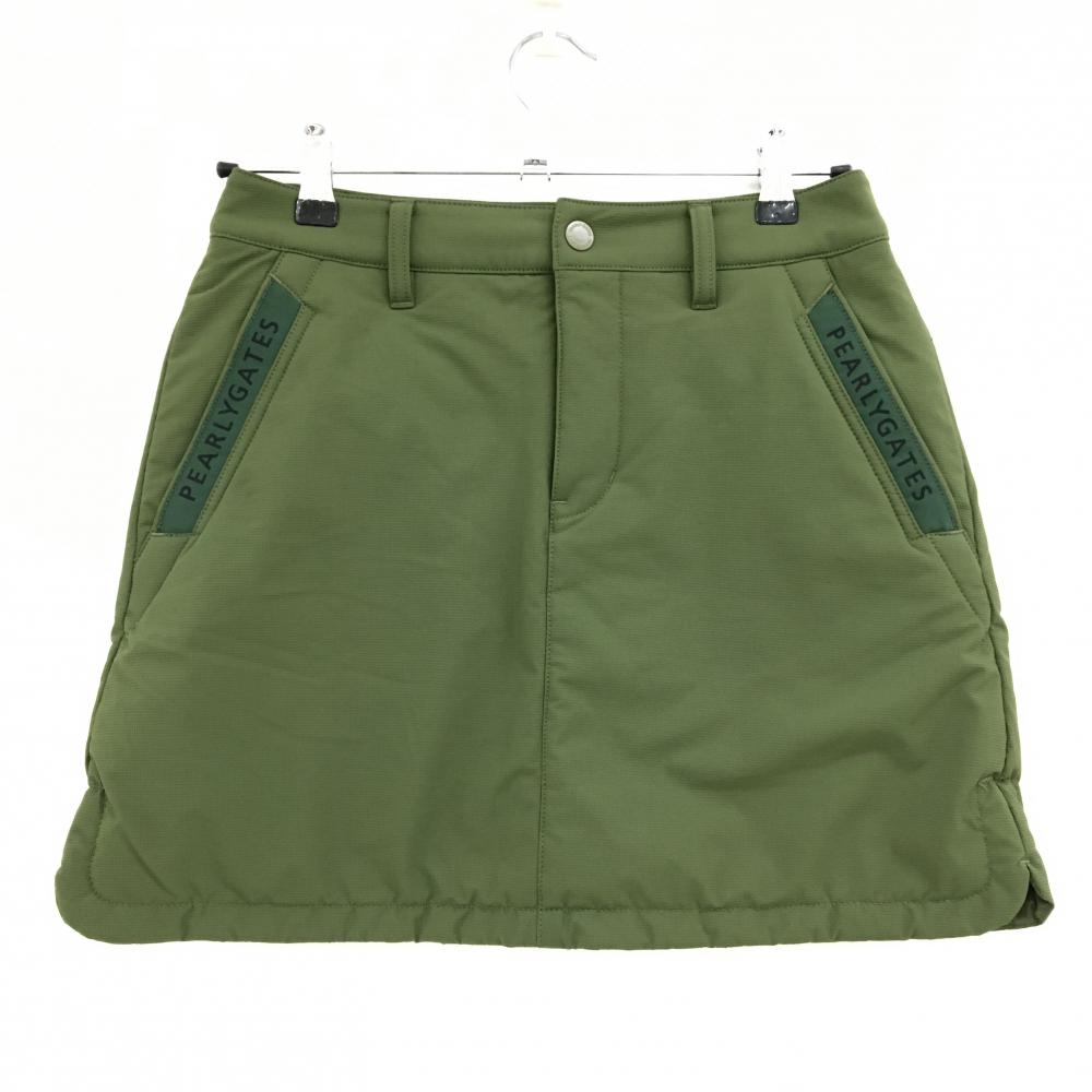 パーリーゲイツ スカート カーキ 蓄熱 ティー装着可 レディース 0(S