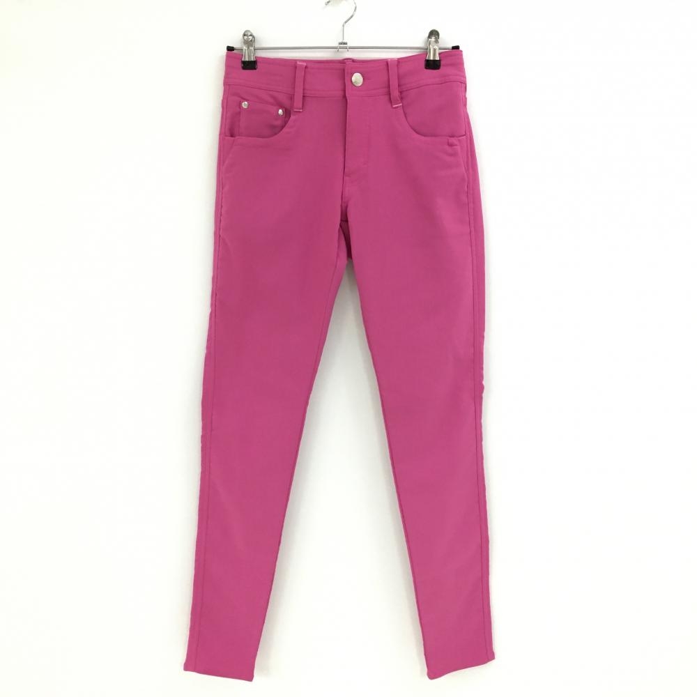 【新品】フィラゴルフ パンツ ピンク ストレッチ 裏微起毛 保温 レディース M ゴルフウェア FILA GOLF 画像