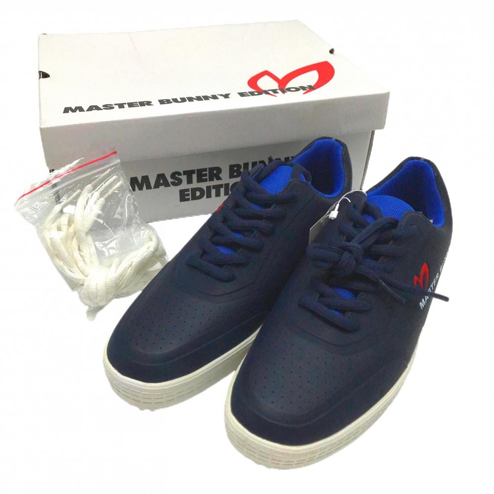 【新品】マスターバニー ゴルフシューズ ネイビー 158-9992202 スパイクレス レディース 23.5 ゴルフウェア MASTER BUNNY EDITION