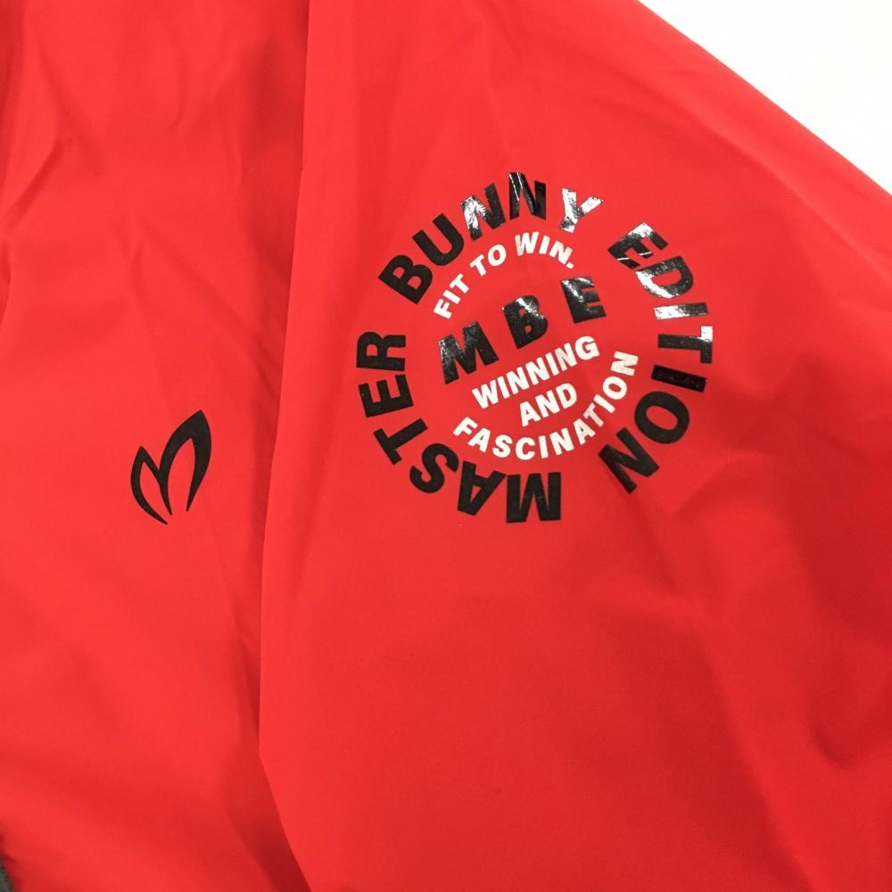 新品】マスターバニー ジャケットブルゾン レッド×黒 耐久撥水 裏地