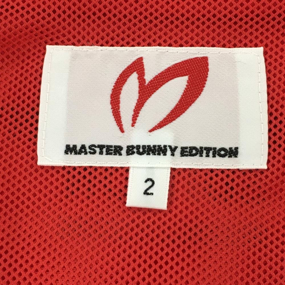 新品】マスターバニー ジャケットブルゾン レッド×黒 耐久撥水 裏地