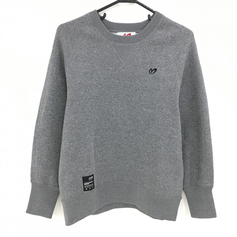超美品】セントアンドリュース セーター 杢グレー ロゴワッペン