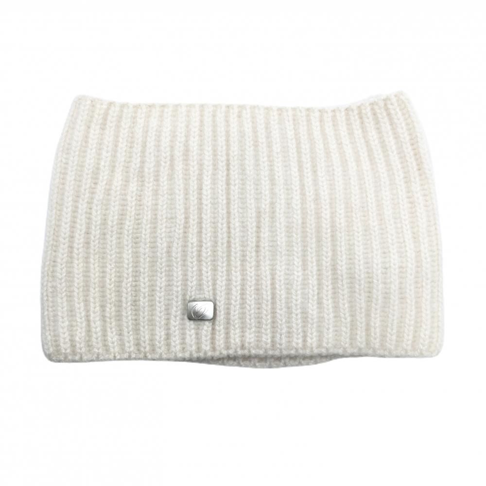 【超美品】マスターバニー ニットネックウォーマー 白 カシミヤ100％  レディース FR ゴルフウェア MASTER BUNNY EDITION