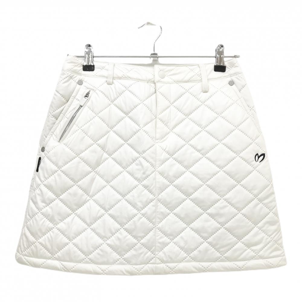 【美品】マスターバニー 中綿スカート 白 キルティング 蓄熱裏地  レディース 0(S) ゴルフウェア MASTER BUNNY EDITION
