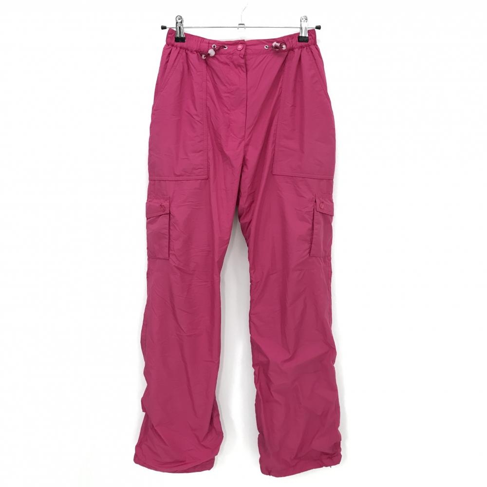 マリクレール 中綿パンツ ピンク 裏微起毛 ドローコード  レディース M ゴルフウェア marie claire